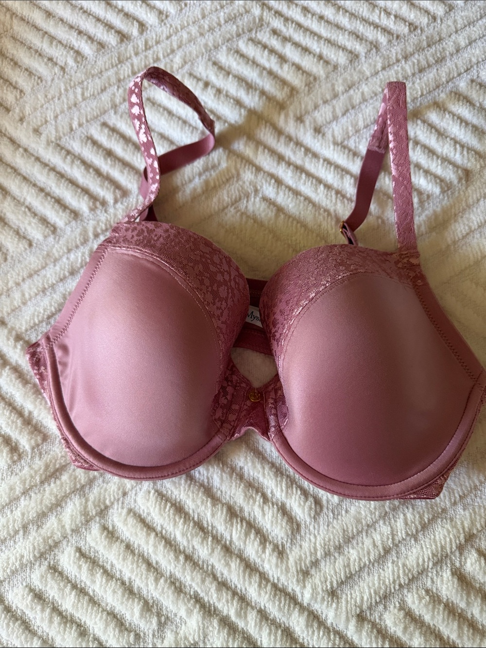 Le Mystere Mauve Lace-Trim T-Shirt Bra